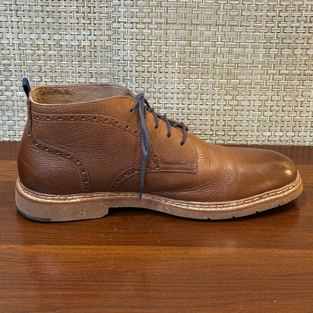 🌟HP🌟J&M 1850 Collection Pearce Tan Tumbled Full-Grain Leather Chukka Boots 11 - Picture 6 of 15